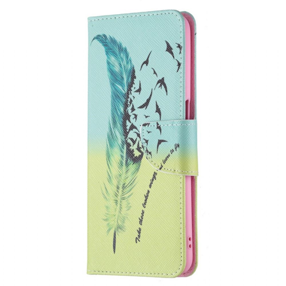 Flip Case Für Oppo A16 / A16s Feder Fliegen Lernen