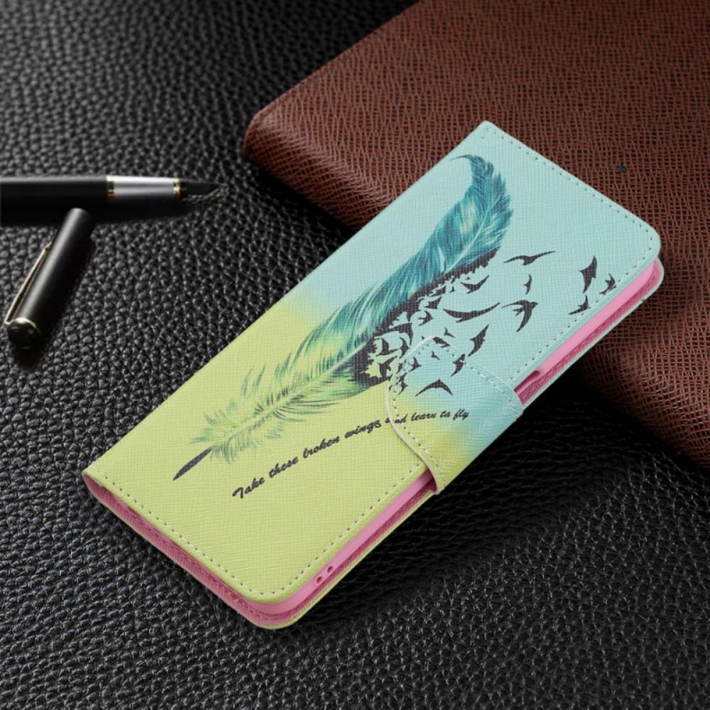 Flip Case Für Oppo A16 / A16s Feder Fliegen Lernen