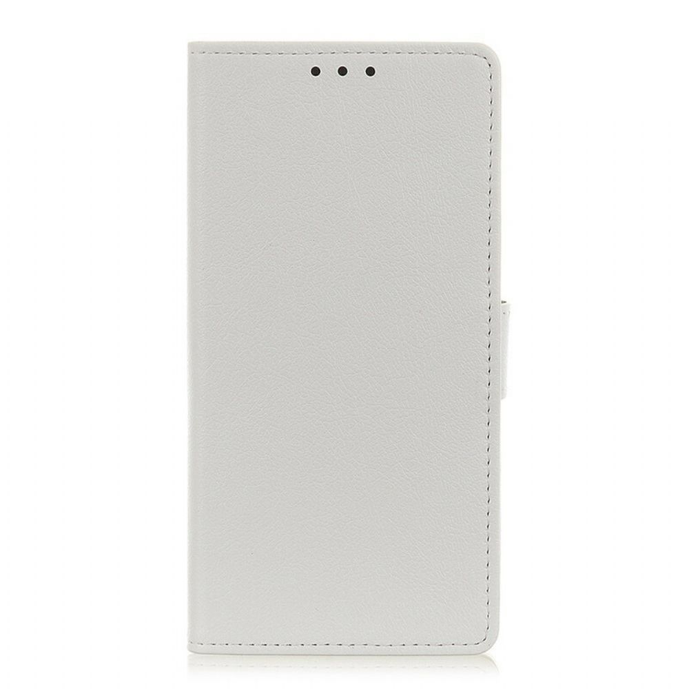 Lederhüllen Für Oppo A16 / A16s Einfacher Glänzender Ledereffekt