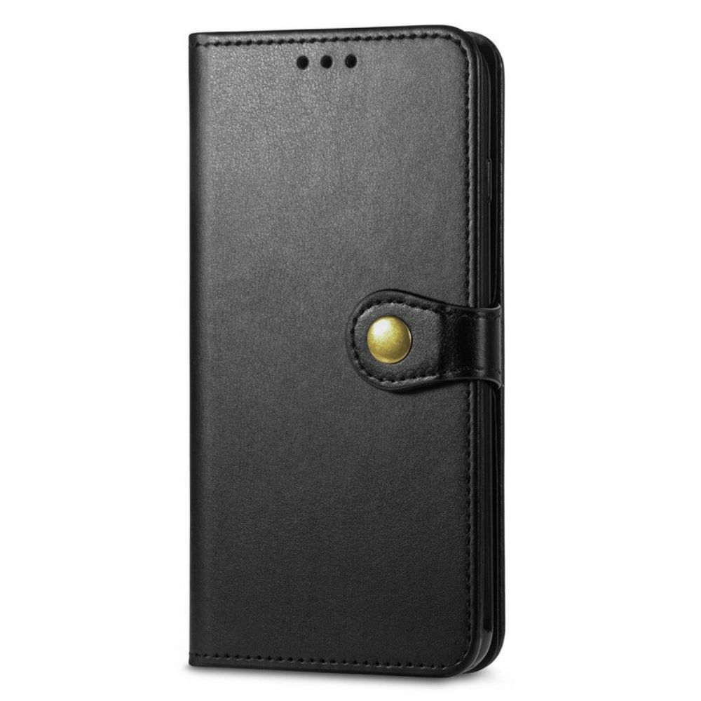 Lederhüllen Für Oppo A16 / A16s Kunstleder Und Vintage-verschluss