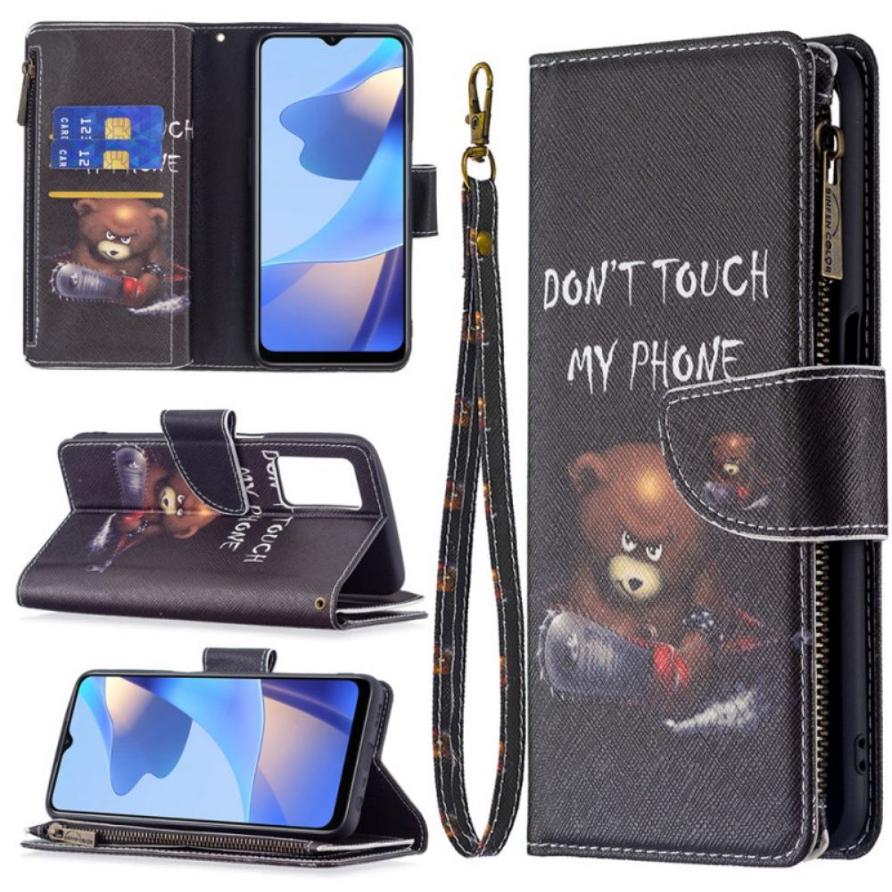 Lederhüllen Für Oppo A16 / A16s Tasche Mit Reißverschluss