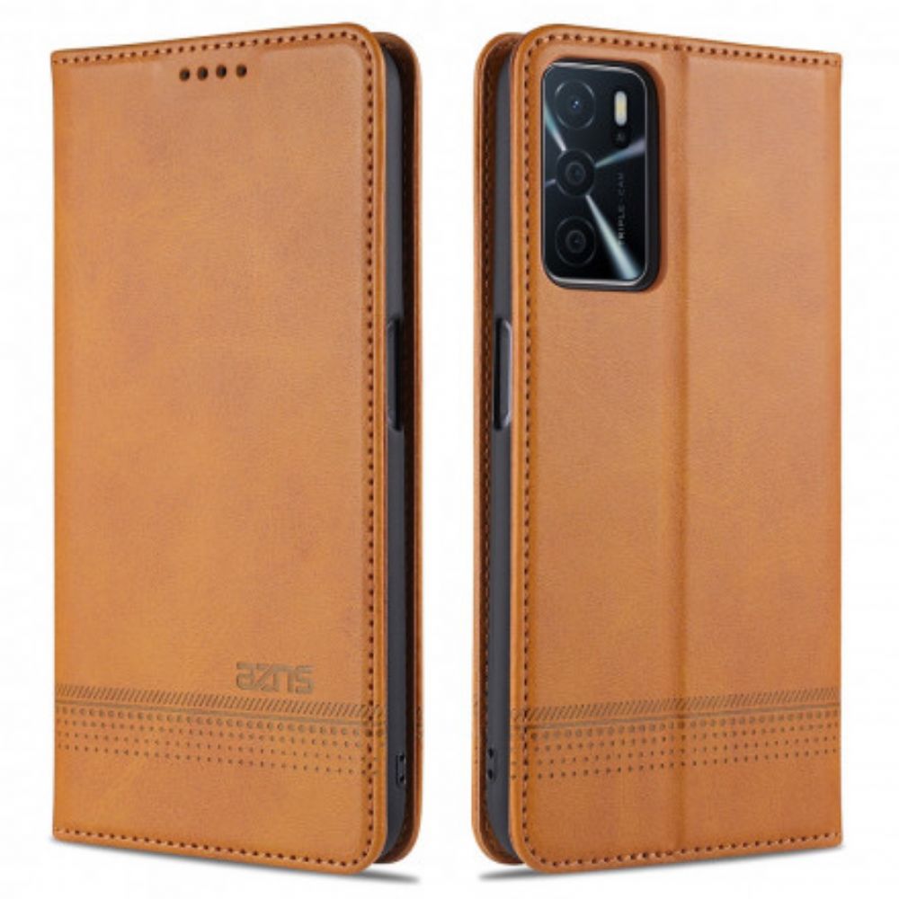 Schutzhülle Für Oppo A16 / A16s Flip Case Azns-lederstil