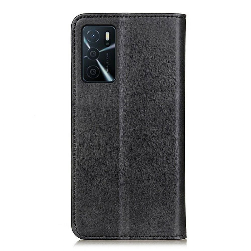 Schutzhülle Für Oppo A16 / A16s Flip Case Nüchternes Spaltleder