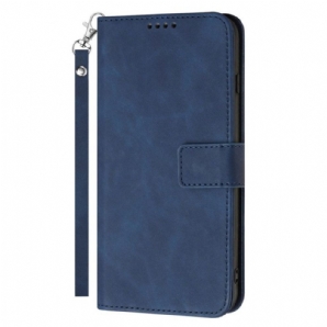 Flip Case Für Samsung Galaxy S23 Ultra 5G Mit Kordel Vintage-riemchen