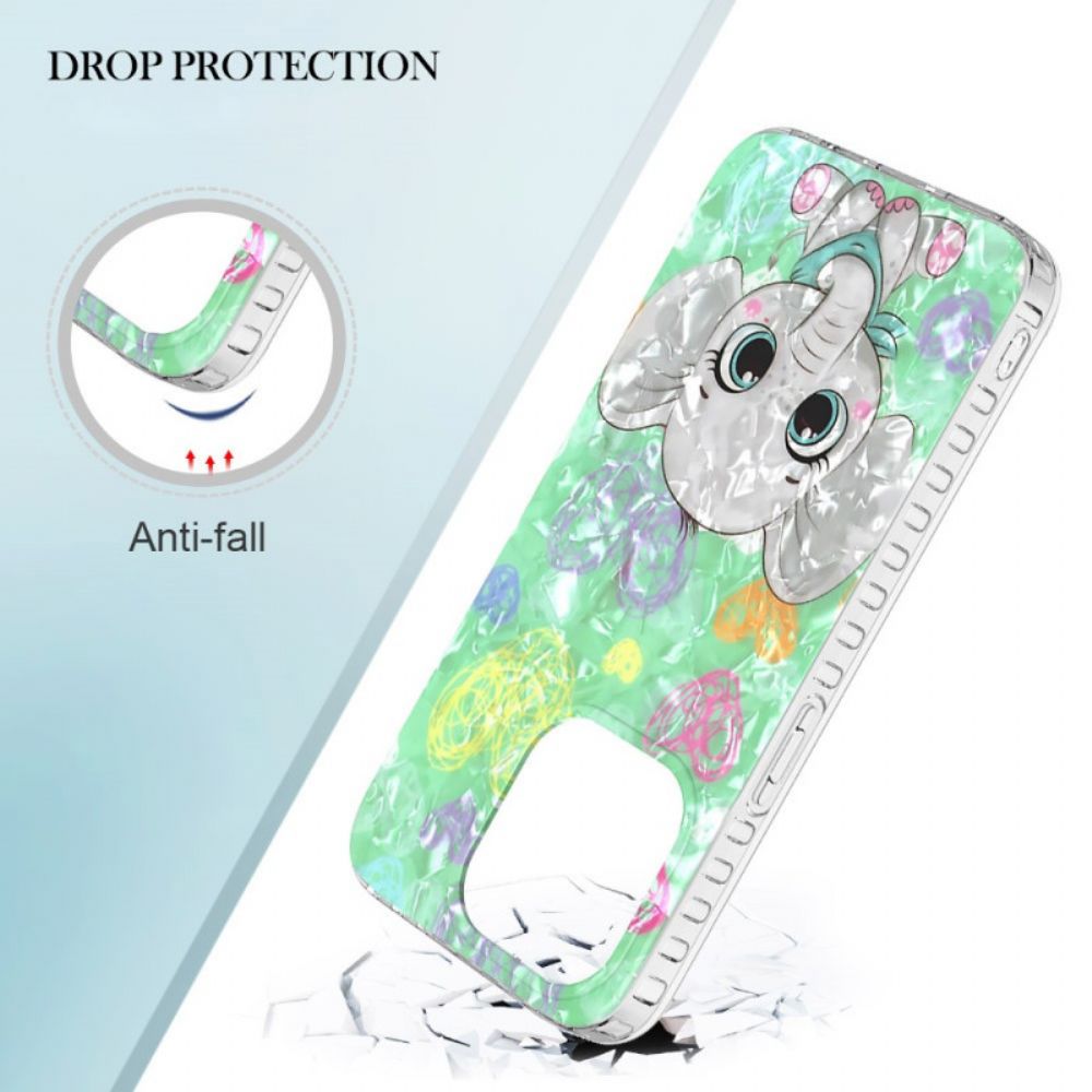 Handyhülle Für iPhone 14 Pro Max Stylischer Elefant