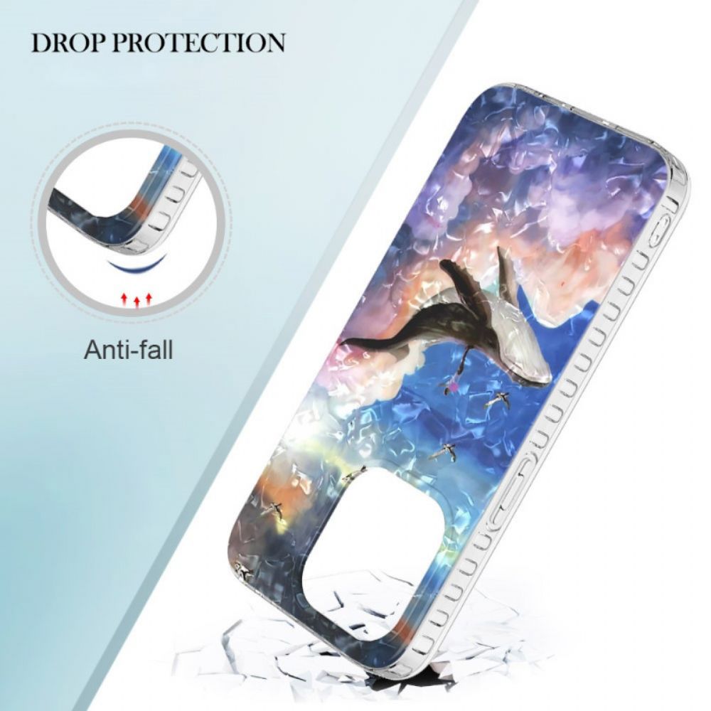 Handyhülle Für iPhone 14 Pro Max Stylischer Wal
