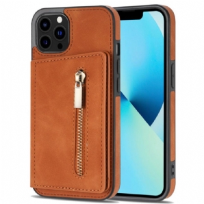 Hülle Für iPhone 14 Pro Max Geldbörse Hands Free Support Wallet