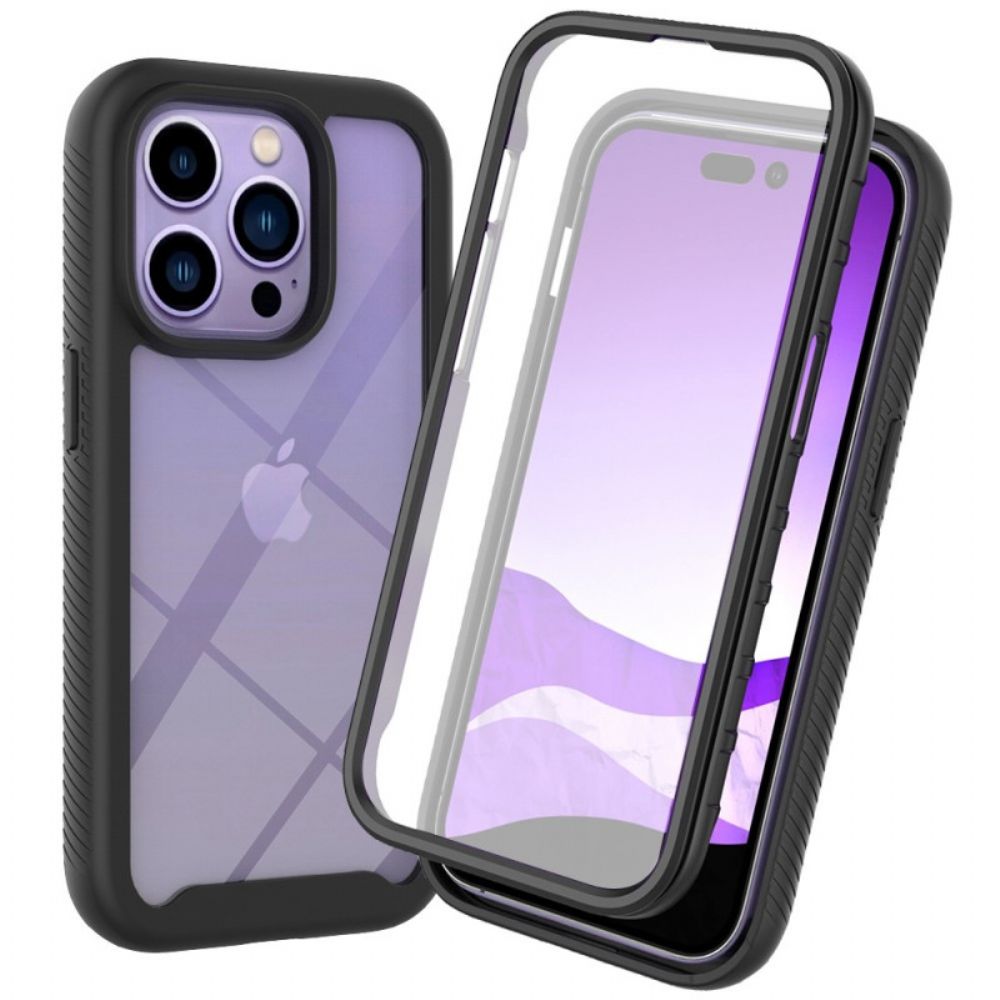 Hülle Für iPhone 14 Pro Max Hybrid Mit Displayschutzfolie