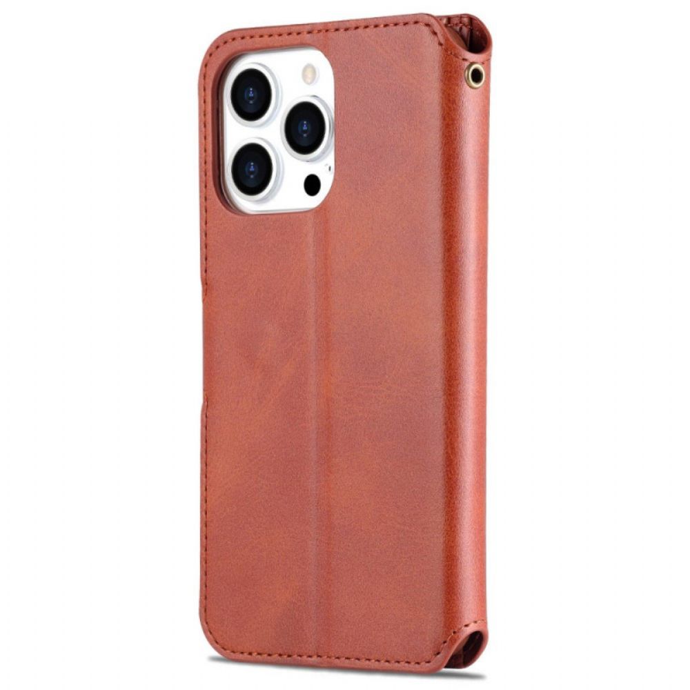Lederhüllen Für iPhone 14 Pro Max Azns Kunstleder