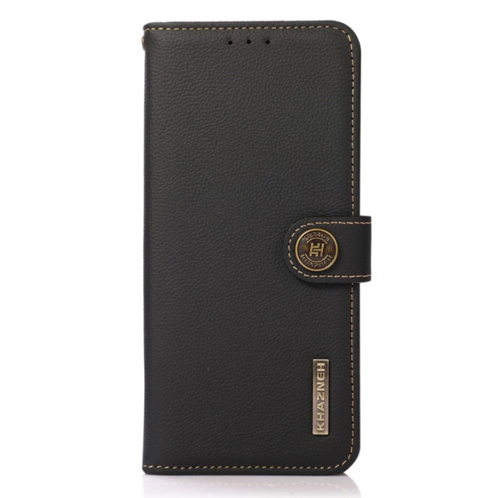 Flip Case Für Sony Xperia 10 IV Echtes Leder Khazneh Rfid