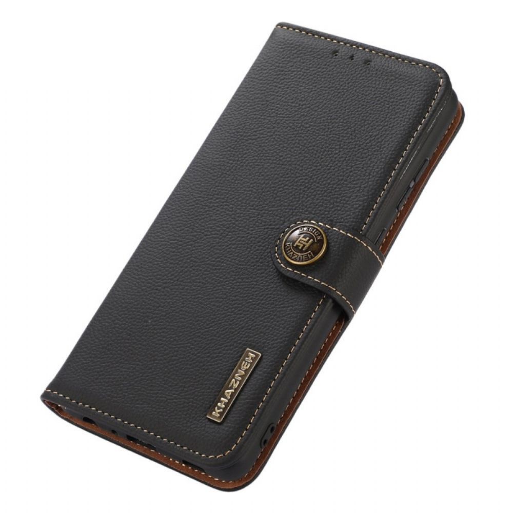 Flip Case Für Sony Xperia 10 IV Echtes Leder Khazneh Rfid
