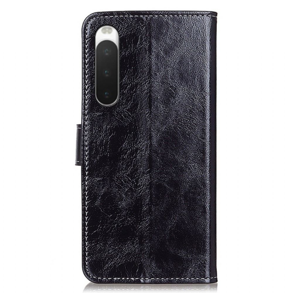 Flip Case Für Sony Xperia 10 IV Mit Nähten Bemalt