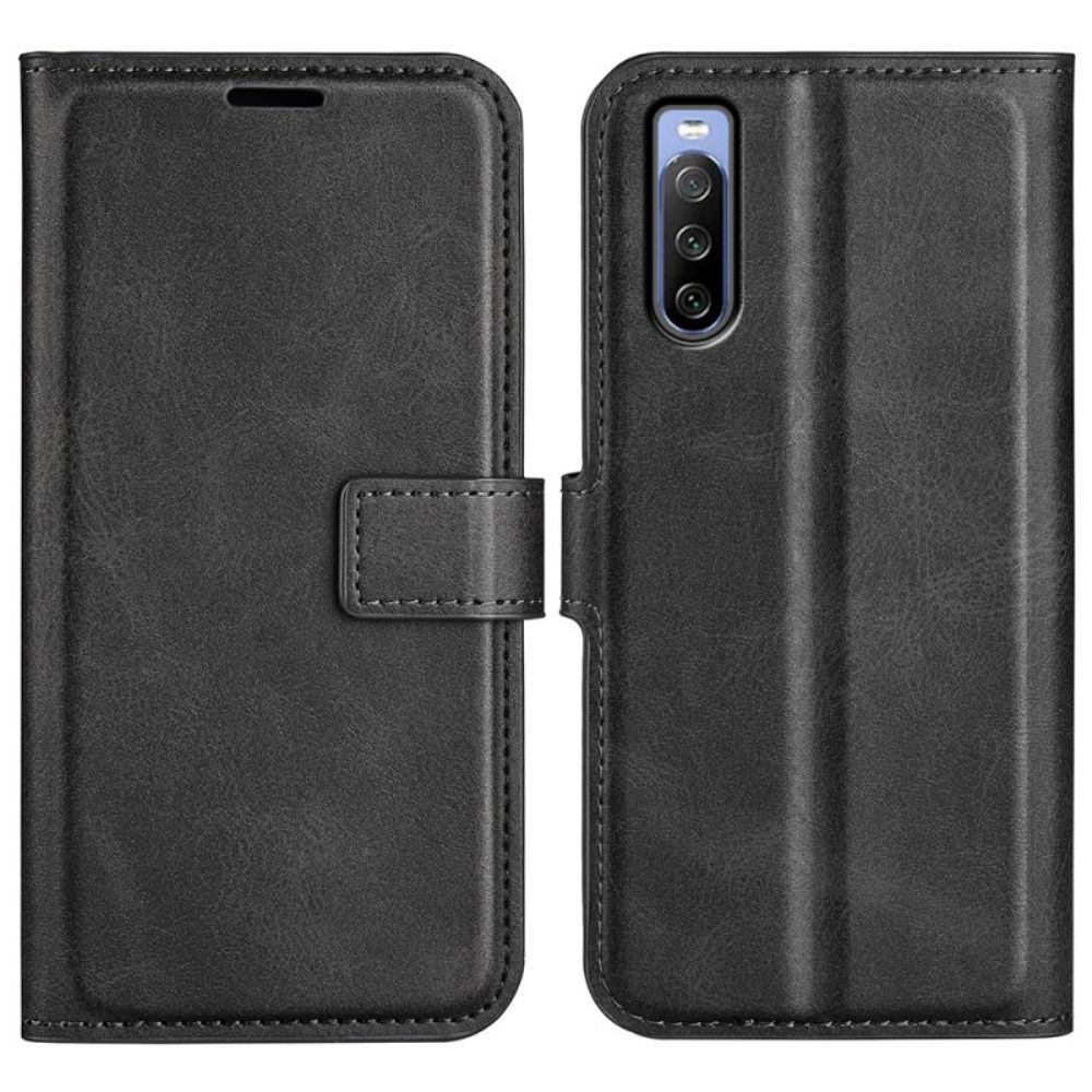 Flip Case Für Sony Xperia 10 IV Retro-leder-effekt