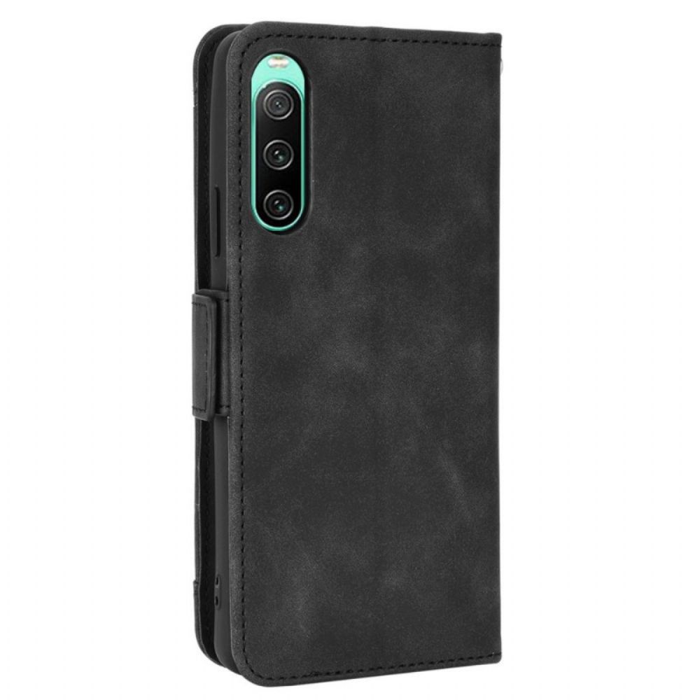 Lederhüllen Für Sony Xperia 10 IV Erstklassige Multi-karte