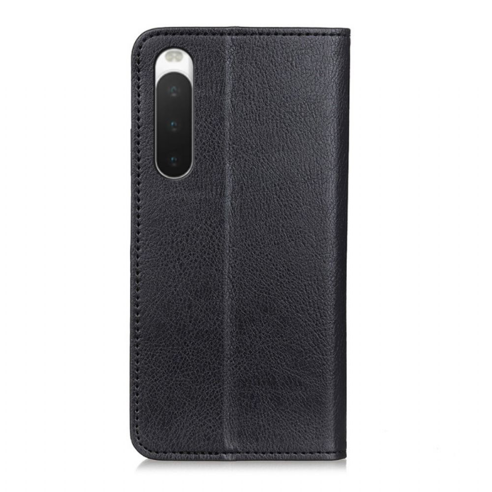 Schutzhülle Für Sony Xperia 10 IV Flip Case Litchi-spaltleder