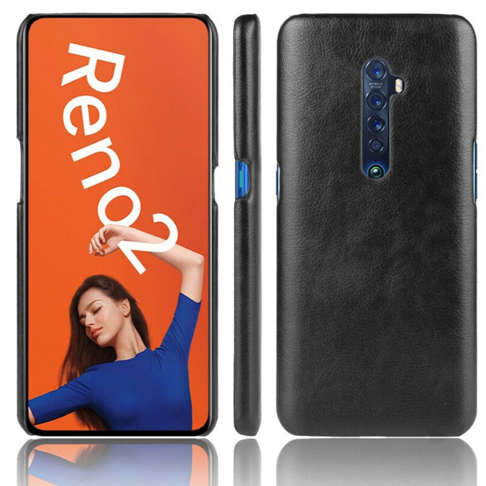 Handyhülle Für Oppo Reno 2 Lichi-leder-effekt