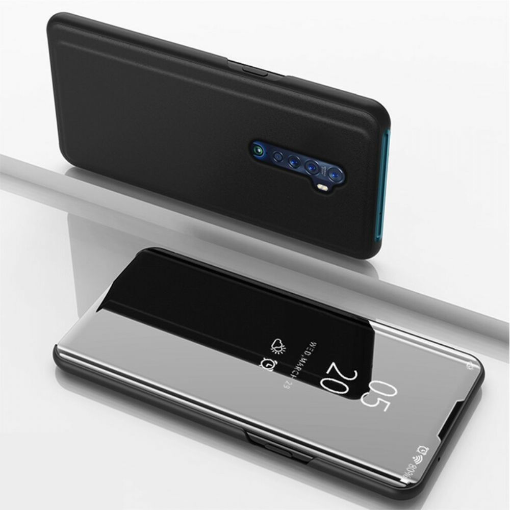Schutzhülle Für Oppo Reno 2 Spiegel Und Kunstleder