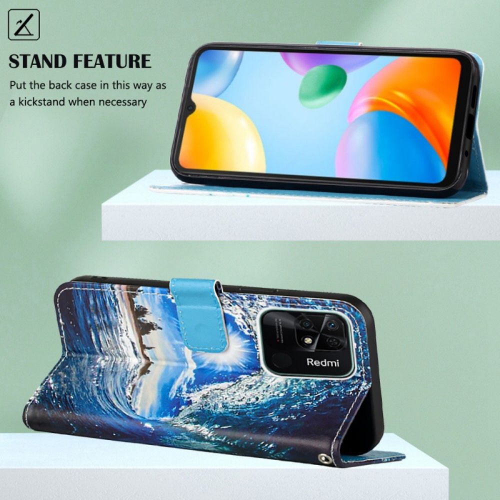 Flip Case Für Xiaomi Redmi 10C Mit Kordel Tangawelle