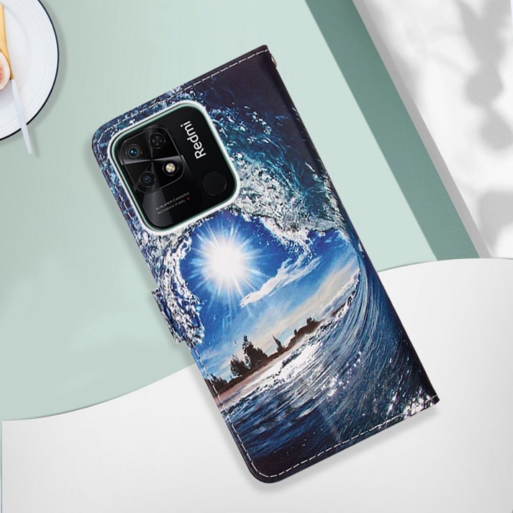 Flip Case Für Xiaomi Redmi 10C Mit Kordel Tangawelle