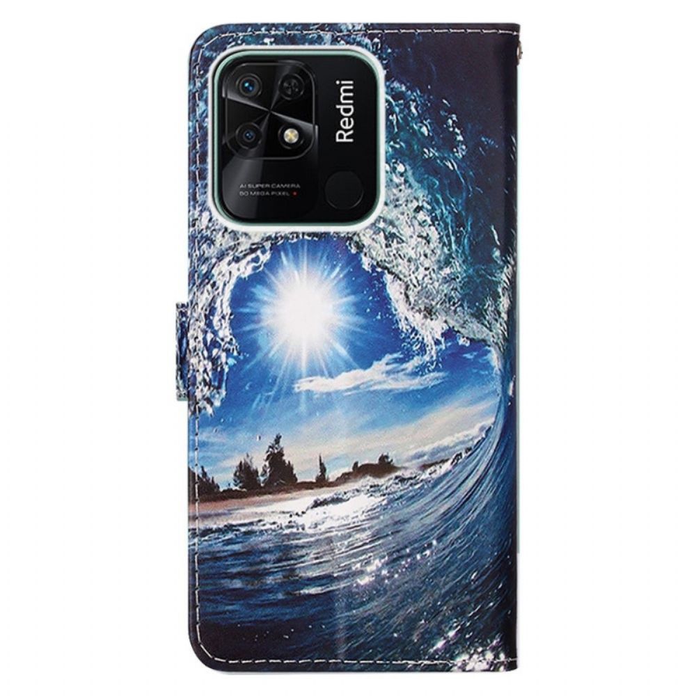 Flip Case Für Xiaomi Redmi 10C Mit Kordel Tangawelle
