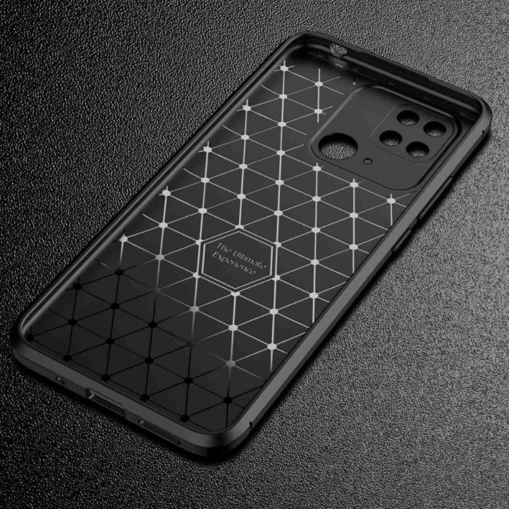 Handyhülle Für Xiaomi Redmi 10C Kohlefasertextur Flexibel