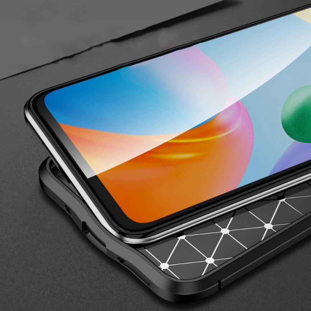 Hülle Für Xiaomi Redmi 10C Doppellinie Litschi-leder-effekt