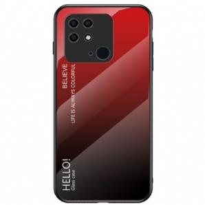 Hülle Für Xiaomi Redmi 10C Hallo Tempered Glass