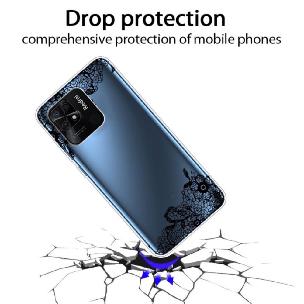 Hülle Für Xiaomi Redmi 10C Hübsch Durchsichtige Spitze