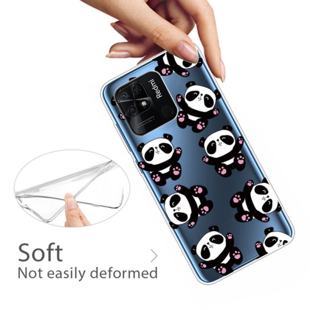 Hülle Für Xiaomi Redmi 10C Transparente Mehrere Pandas