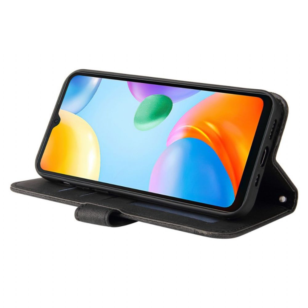Lederhüllen Für Xiaomi Redmi 10C Lederoptik Mit Zierniete