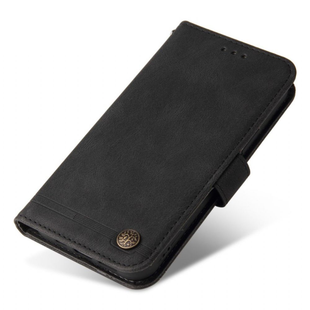 Lederhüllen Für Xiaomi Redmi 10C Lederoptik Mit Zierniete