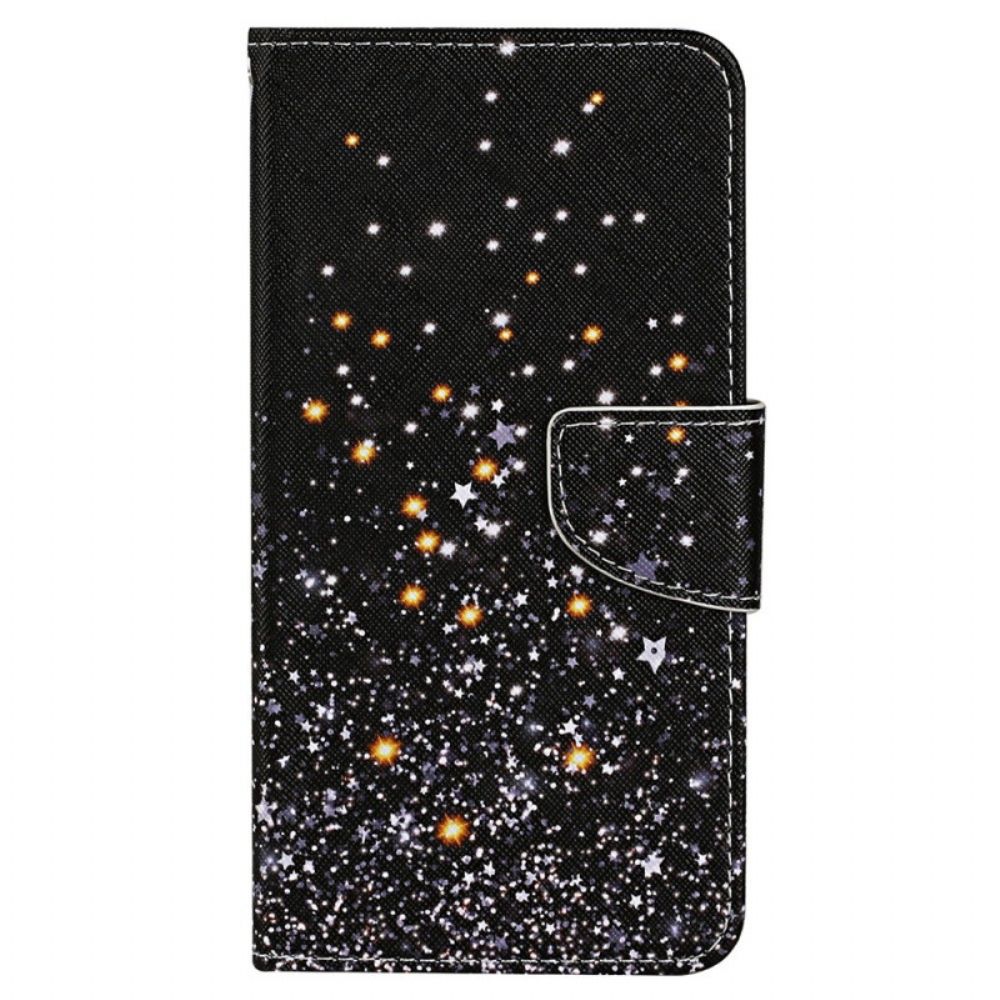Lederhüllen Für Xiaomi Redmi 10C Mit Kordel Riemen Mit Pailletteneffekt