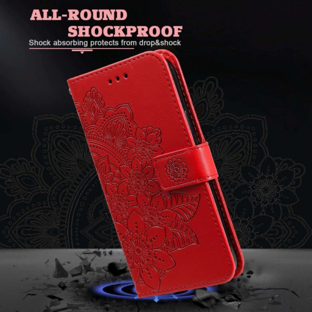 Lederhüllen Für Xiaomi Redmi 10C Mit Kordel Tanga-mandala