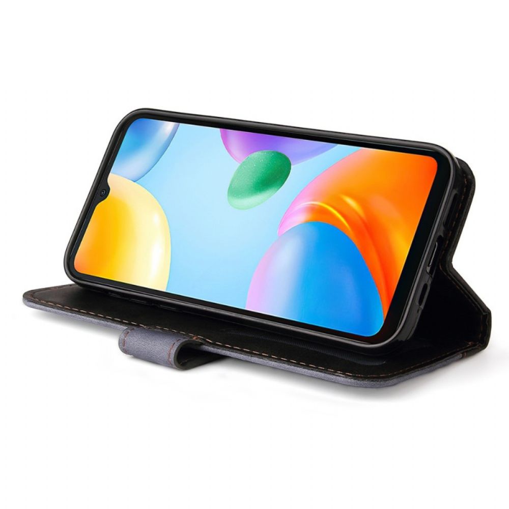 Lederhüllen Für Xiaomi Redmi 10C Zweifarbig
