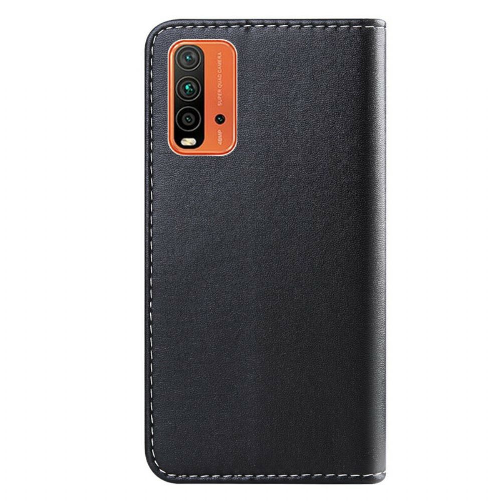 Flip Case Für Xiaomi Redmi 9T Tricolor Ledereffekt