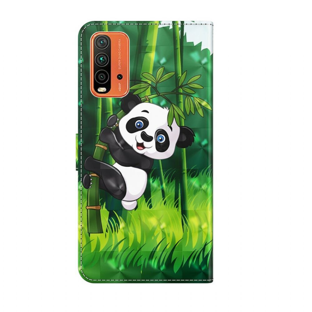 Lederhüllen Für Xiaomi Redmi 9T Panda Und Bambus