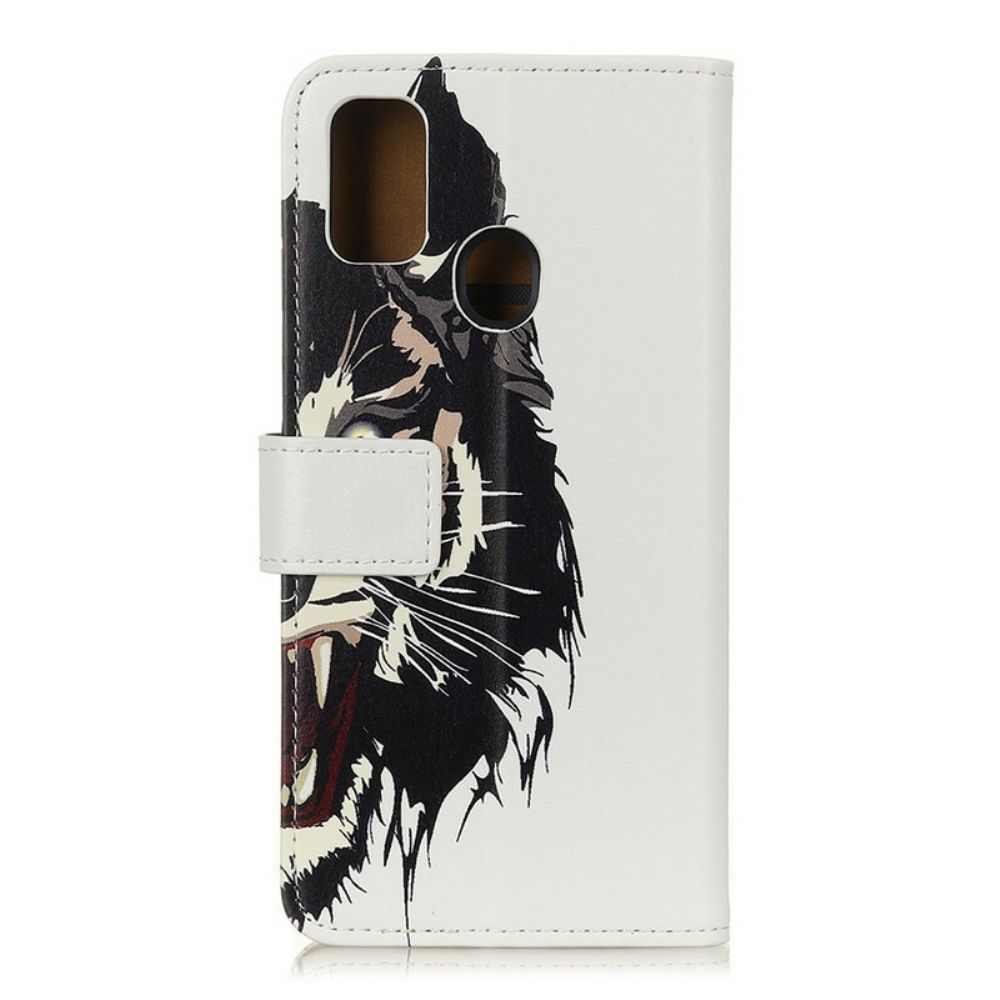 Flip Case Für OnePlus Nord N10 Wilder Tiger
