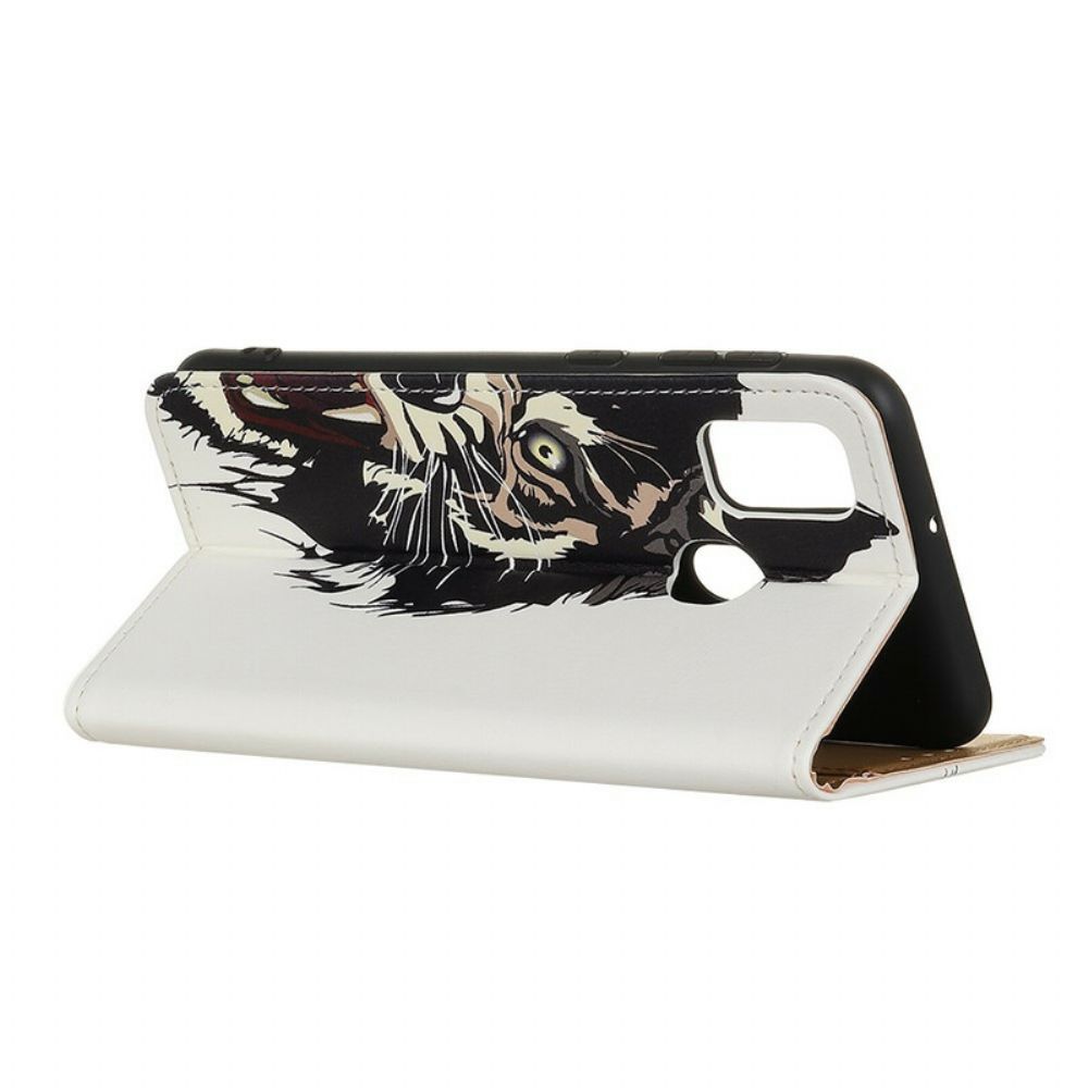 Flip Case Für OnePlus Nord N10 Wilder Tiger