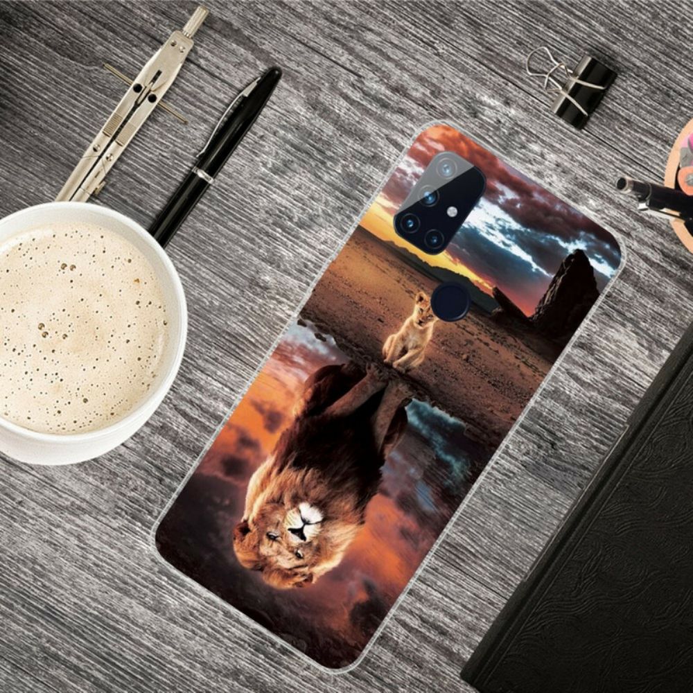Hülle Für OnePlus Nord N10 Löwenjunges Traum