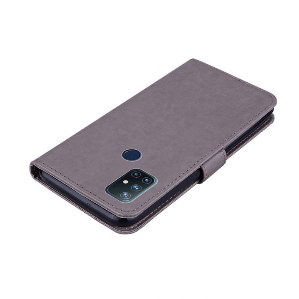 Lederhüllen Für OnePlus Nord N10 Eulen-mandala Und Anhänger