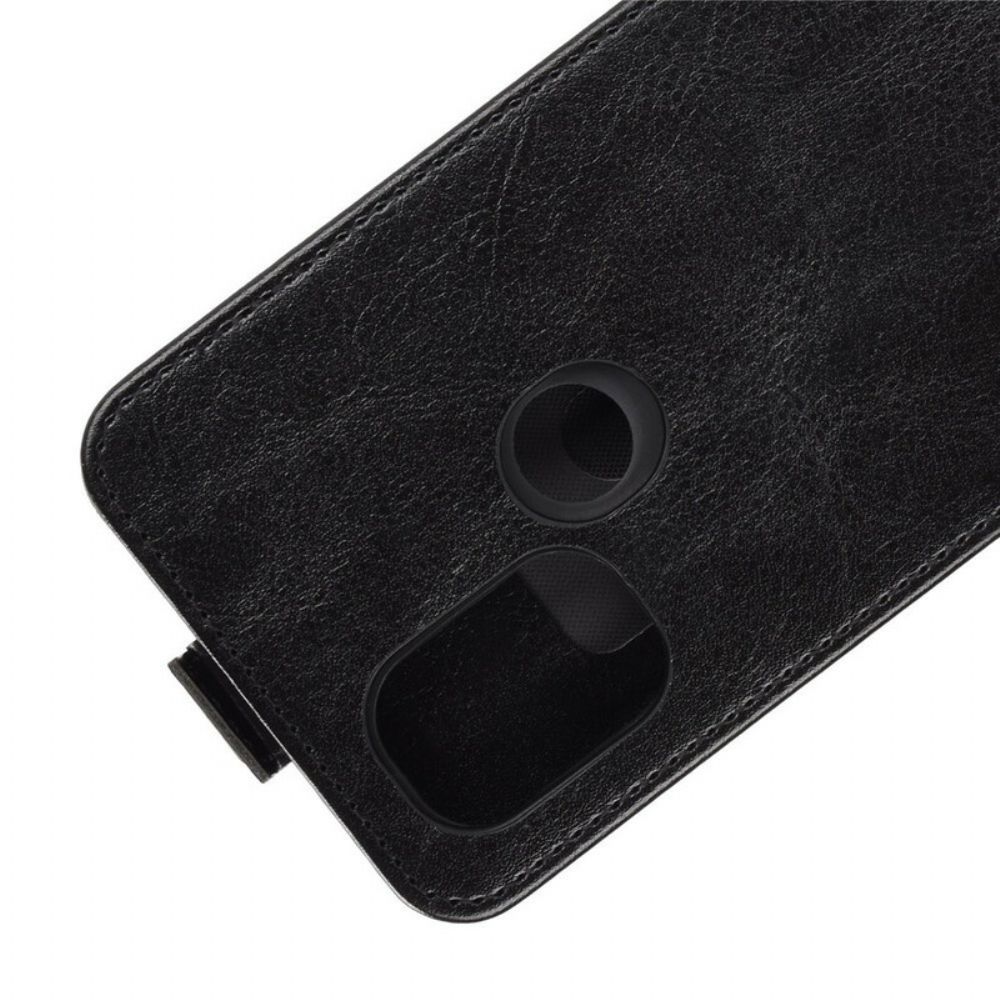 Lederhüllen Für OnePlus Nord N10 Flip Case Ledereffekt Mit Vertikaler Klappe