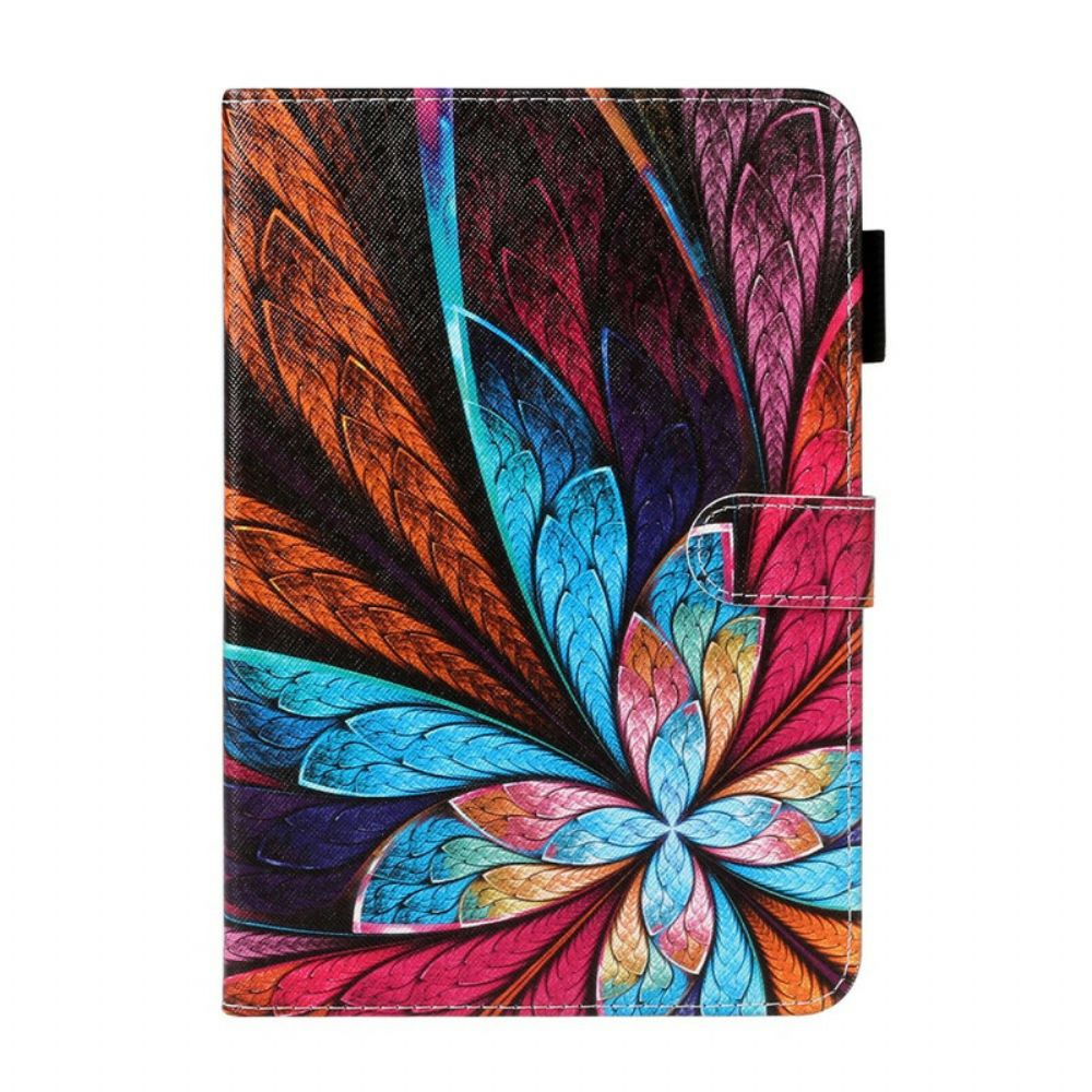 Flip Case Für Samsung Galaxy Tab A 8" (2024) Bunte Blütenblätter