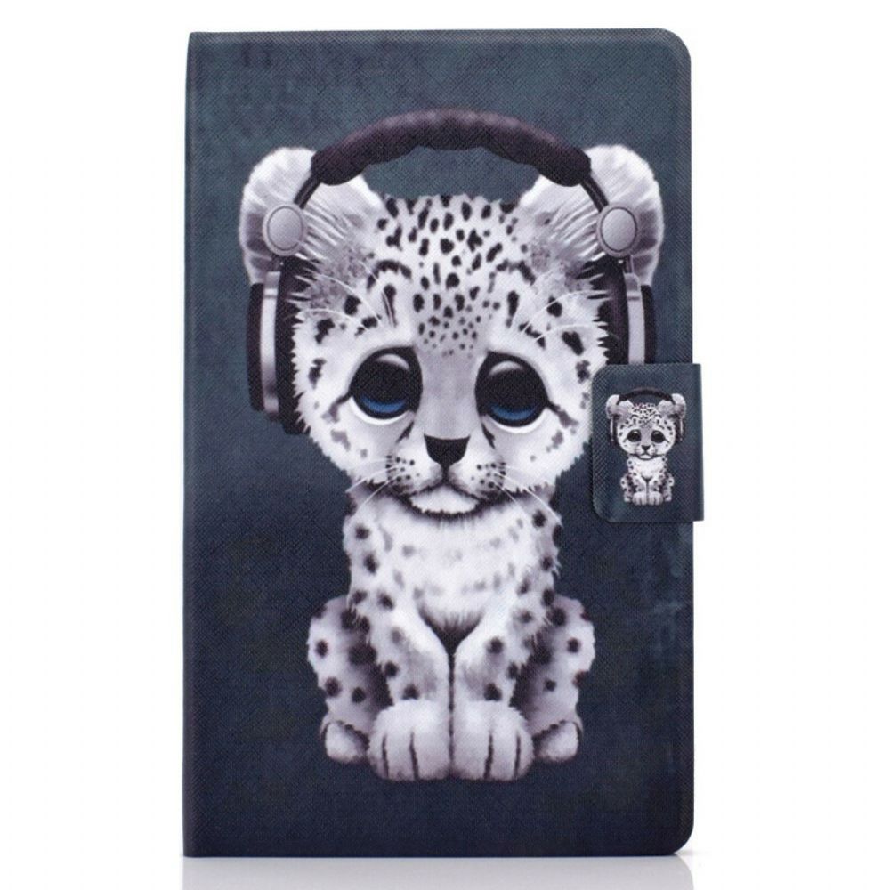 Flip Case Für Samsung Galaxy Tab A 8" (2024) Kleiner Leopard