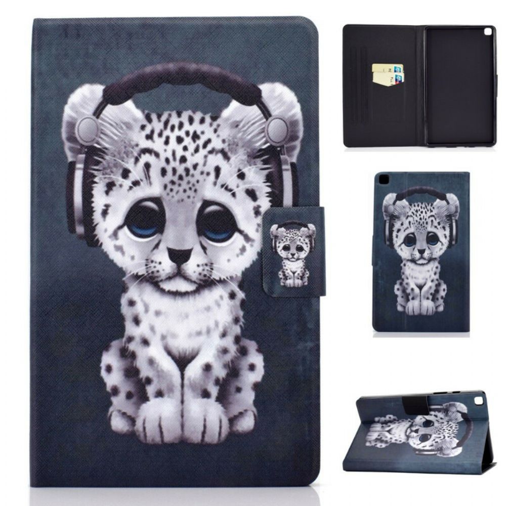 Flip Case Für Samsung Galaxy Tab A 8" (2024) Kleiner Leopard