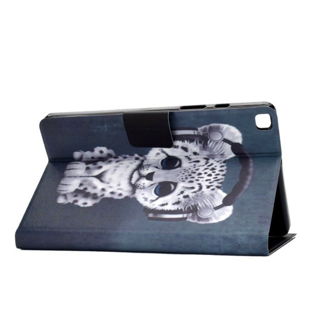 Flip Case Für Samsung Galaxy Tab A 8" (2024) Kleiner Leopard