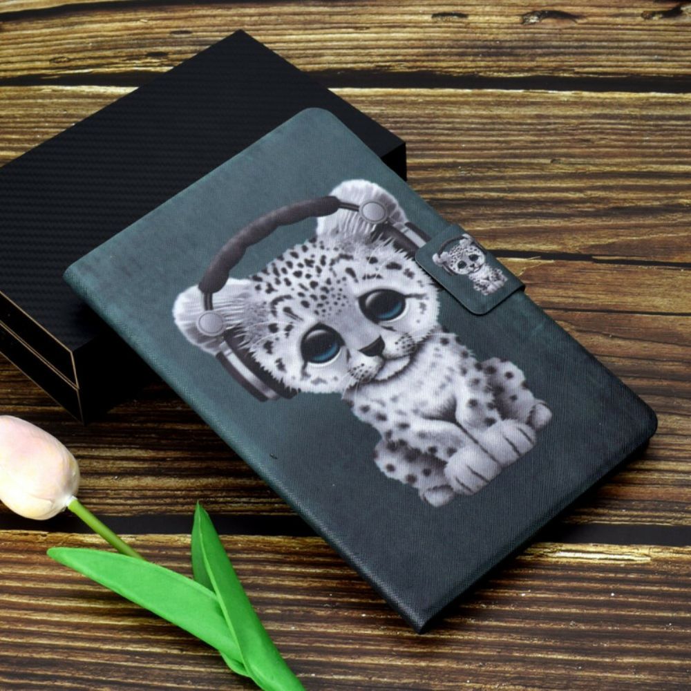 Flip Case Für Samsung Galaxy Tab A 8" (2024) Kleiner Leopard