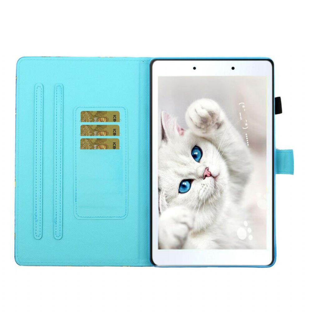Flip Case Für Samsung Galaxy Tab A 8" (2024) Schneetiger