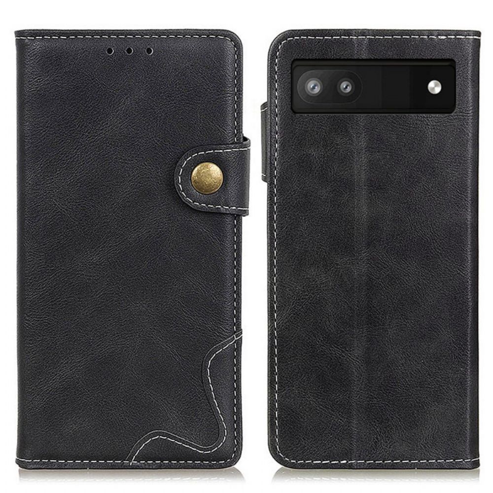 Flip Case Für Google Pixel 6A Artistic Und Nähte