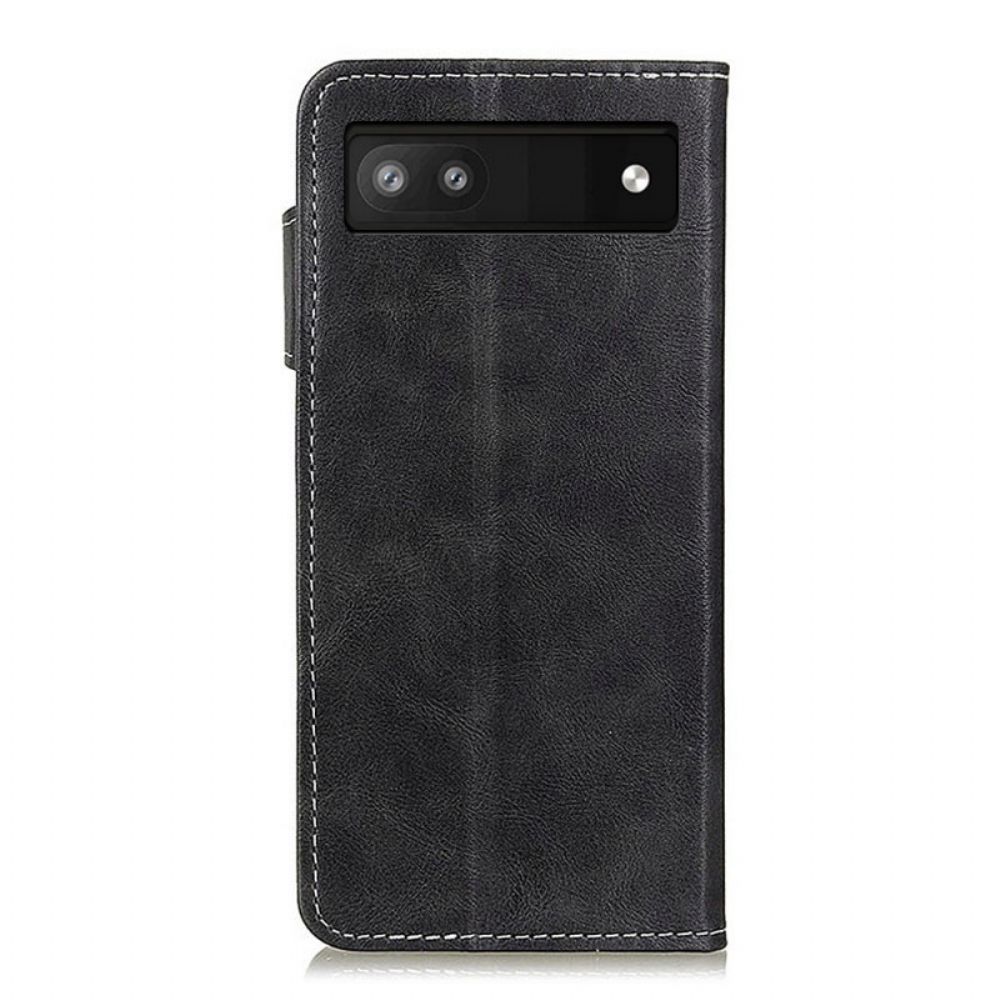 Flip Case Für Google Pixel 6A Artistic Und Nähte