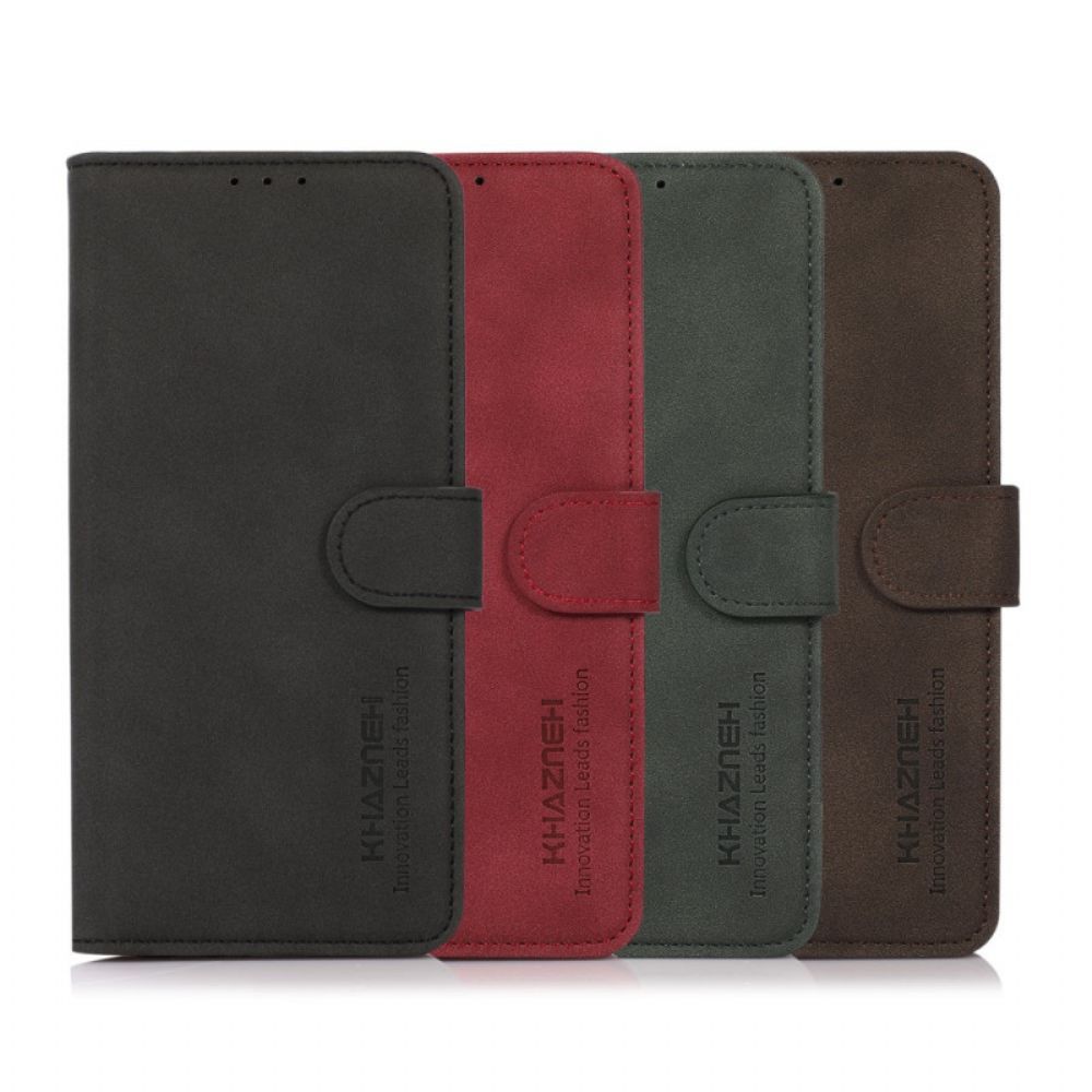 Flip Case Für Google Pixel 6A Khazneh Modischer Ledereffekt
